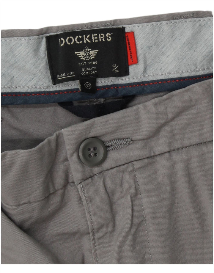 Pantaloni scurti chino DOCKERS pentru bărbați W42 2XL bumbac gri