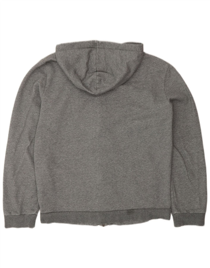 Pulover Puma pentru bărbați, cu fermoar, din bumbac color bloc, gri mediu