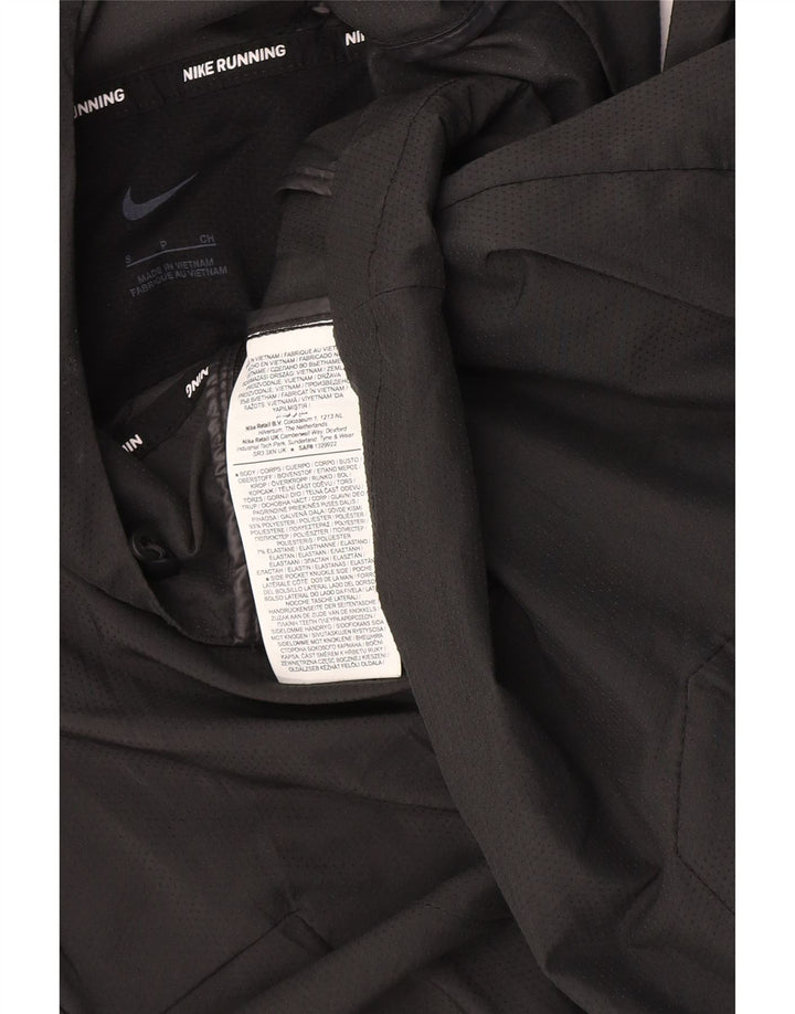 Jachetă de top pentru trening cu glugă Nike pentru bărbați, poliester negru mic