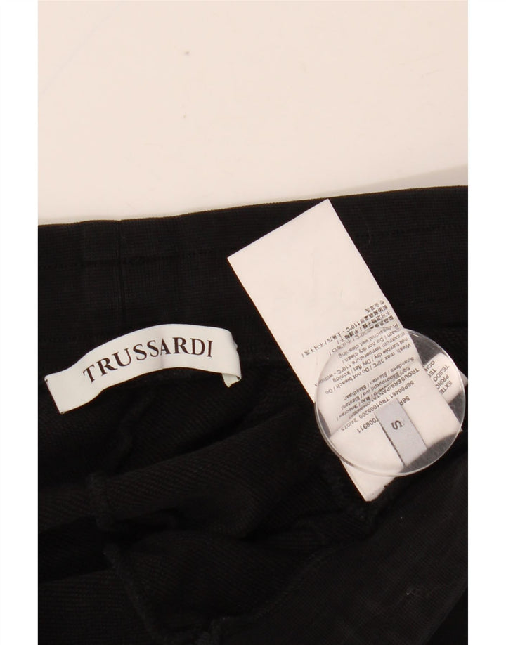 TRUSSARDI Pantaloni de trening pentru bărbați Joggeri Mici Bumbac Negru