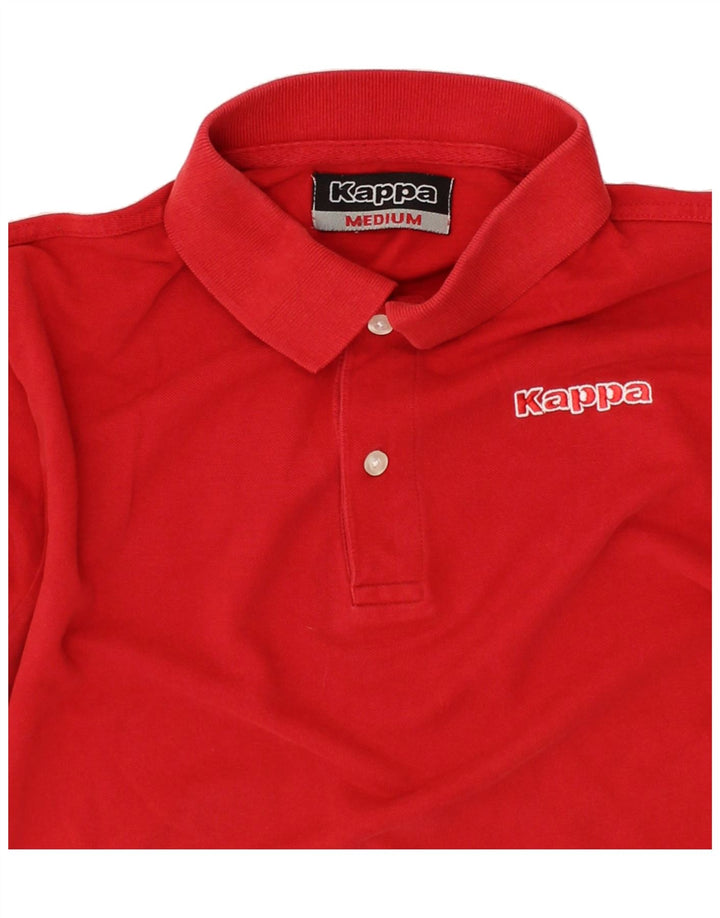 KAPPA Mens Polo Shirt Medium Red Cotton Vintage Kappa and Second-Hand Kappa from Messina Hembry 