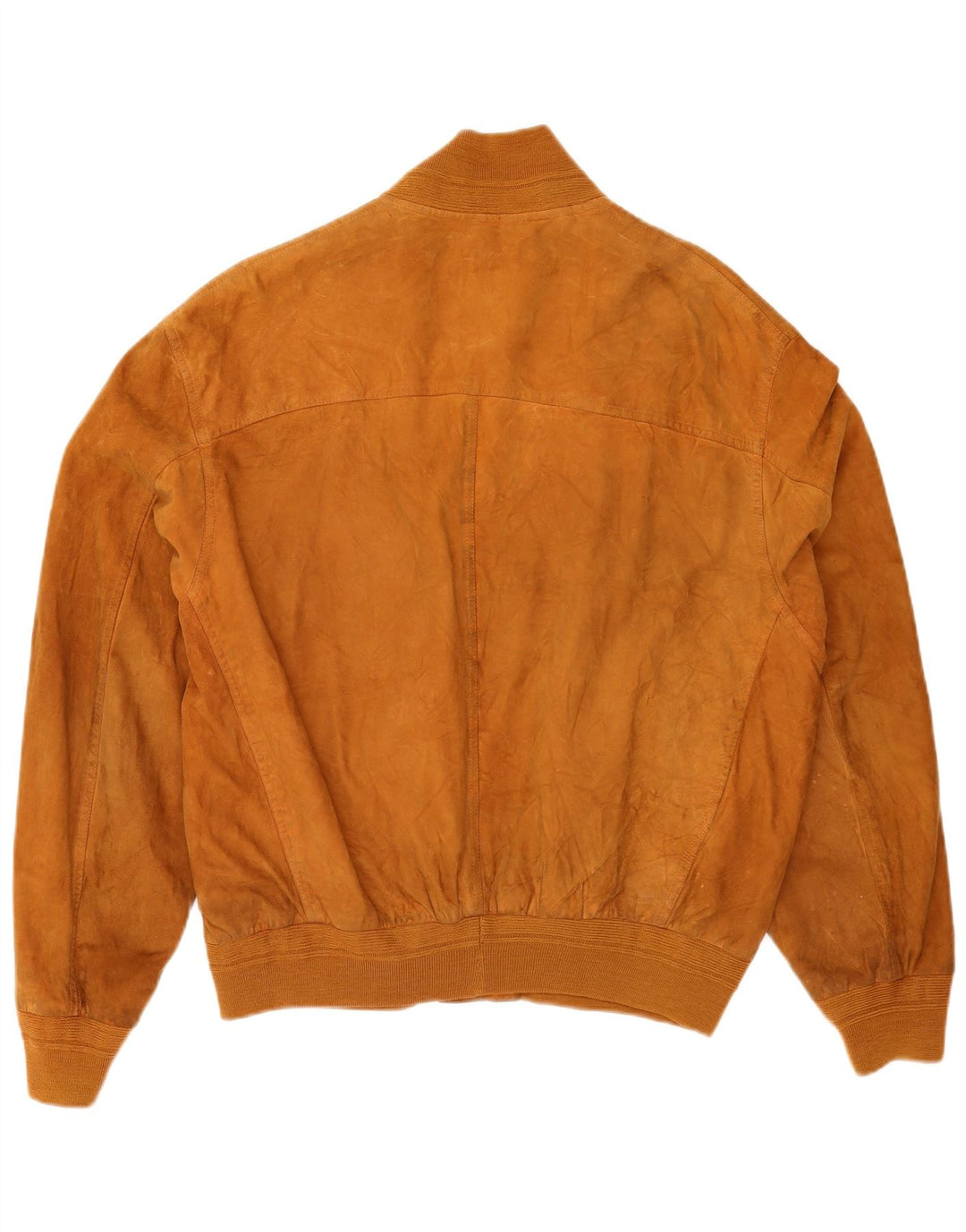 Jachetă Bomber Vintage pentru bărbați din piele intoarsa IT 52 XL din piele maro