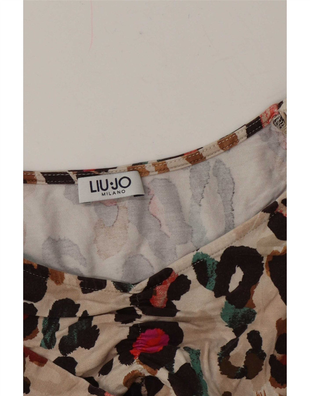 Bluză Liu Jo pentru femei UK 12 Medium Bej Animal Print