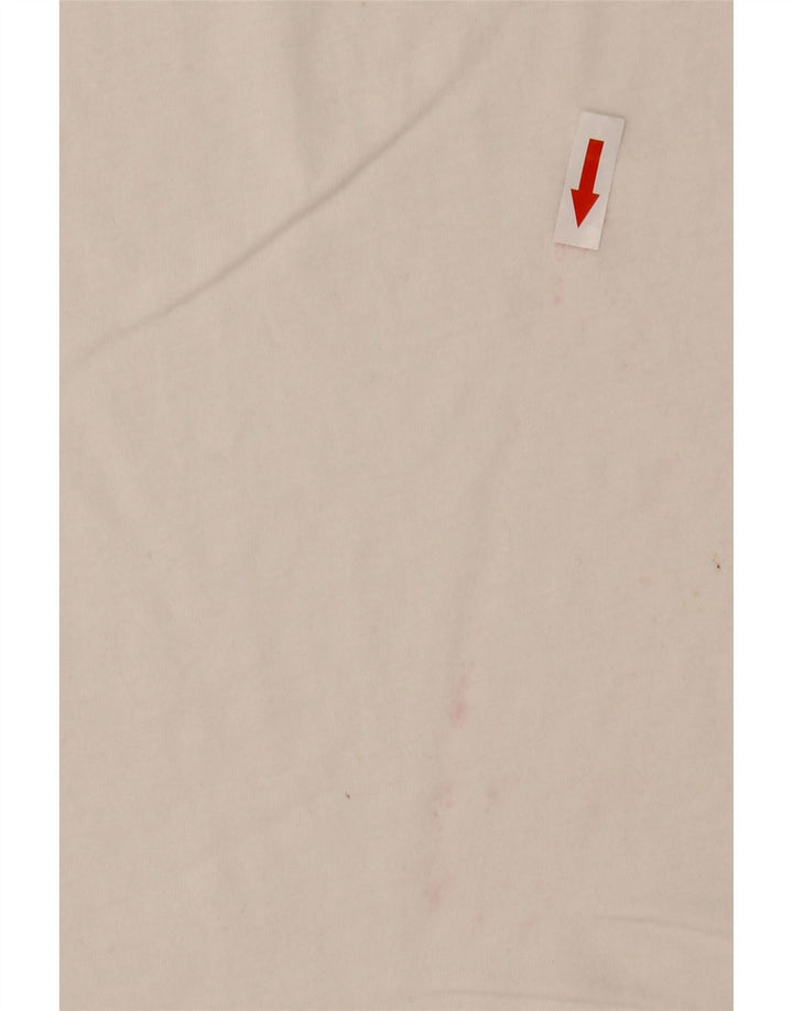 Tricou grafic pentru bărbați Replay Top Mediu Alb