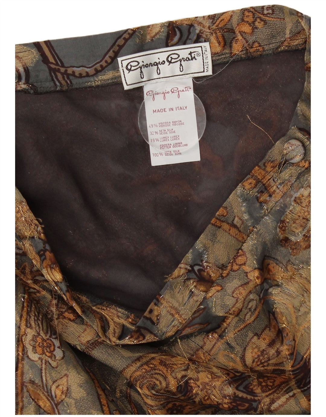 Fusta Maxi pentru femei Giorgio Grati W26 Small Multicolor Paisley Viscose