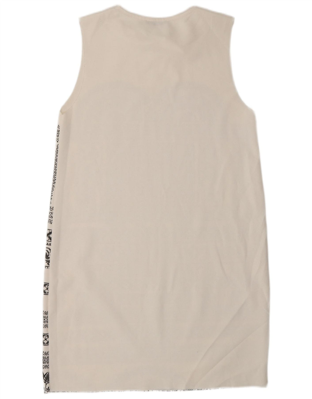 Rochie fără mâneci pentru femei Zara UK 12 Medium White Geometric