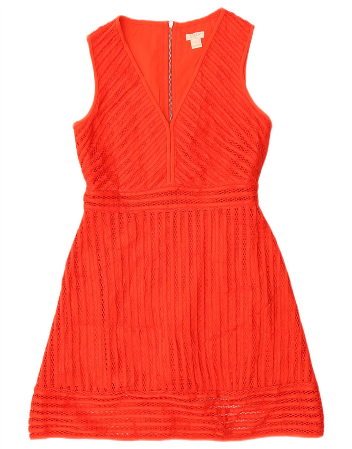 Rochie A-Line fără mâneci pentru femei J. Crew US 2 XS Poliester roșu