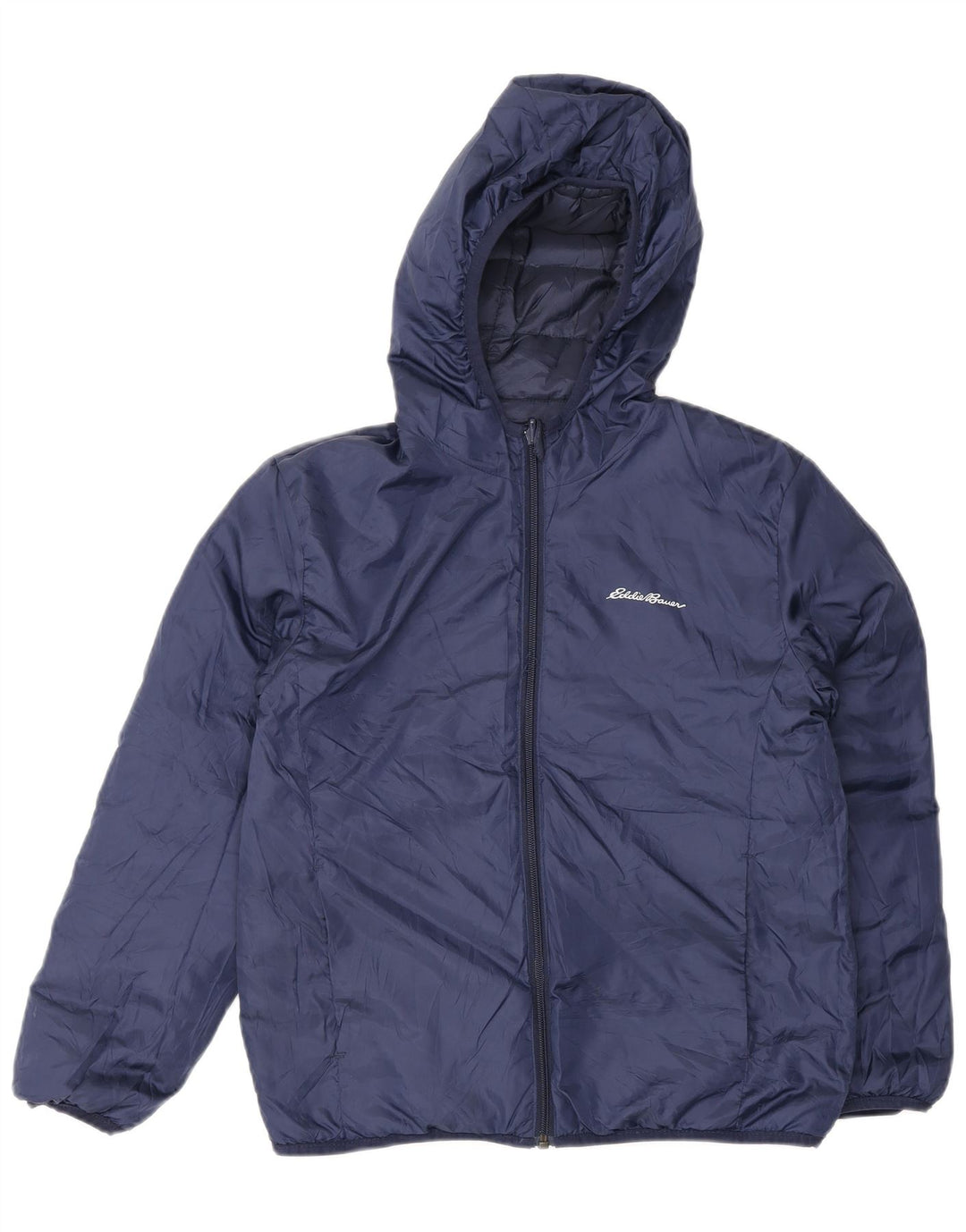 Jachetă căptușită cu glugă pentru băieți Eddie Bauer 10-11 ani, medie, bleumarin