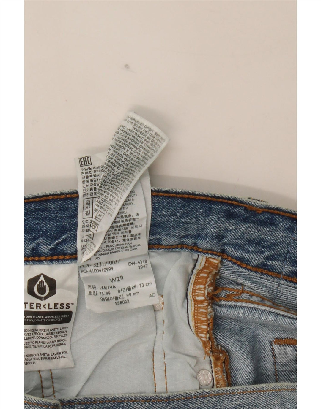LEVI'S Womens 501 Denim Hot Pants W29 Medium Blue Cotton Vintage Levi's and Second-Hand Levi's from Messina Hembry 