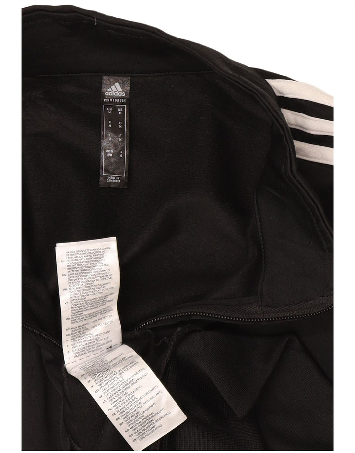 Jachetă pentru trening Adidas pentru bărbați, poliester mediu negru
