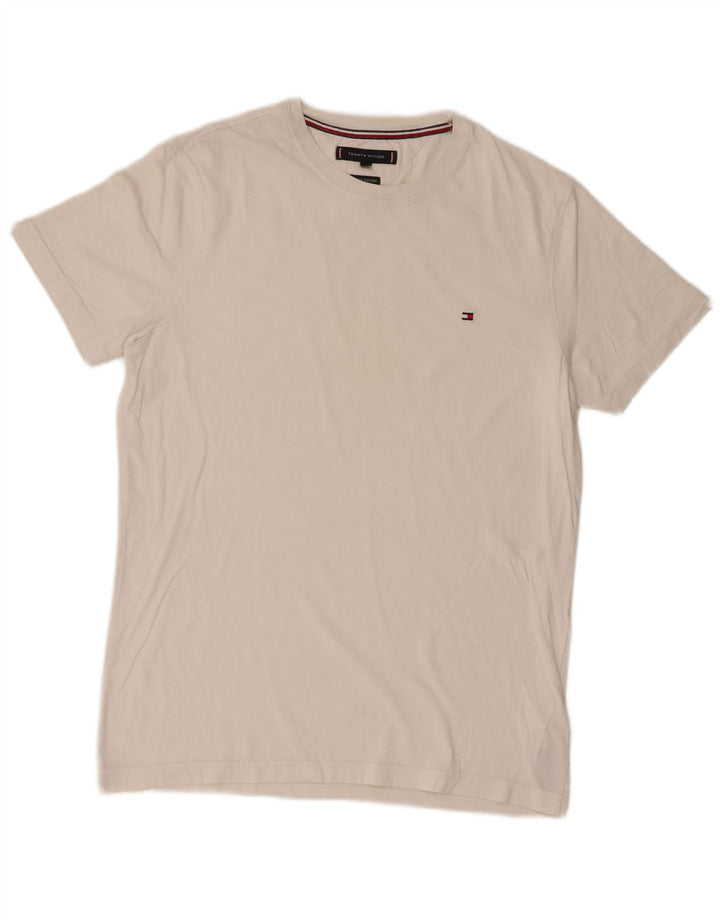 Tricou Tommy Hilfiger pentru bărbați Top Medium White Bumbac