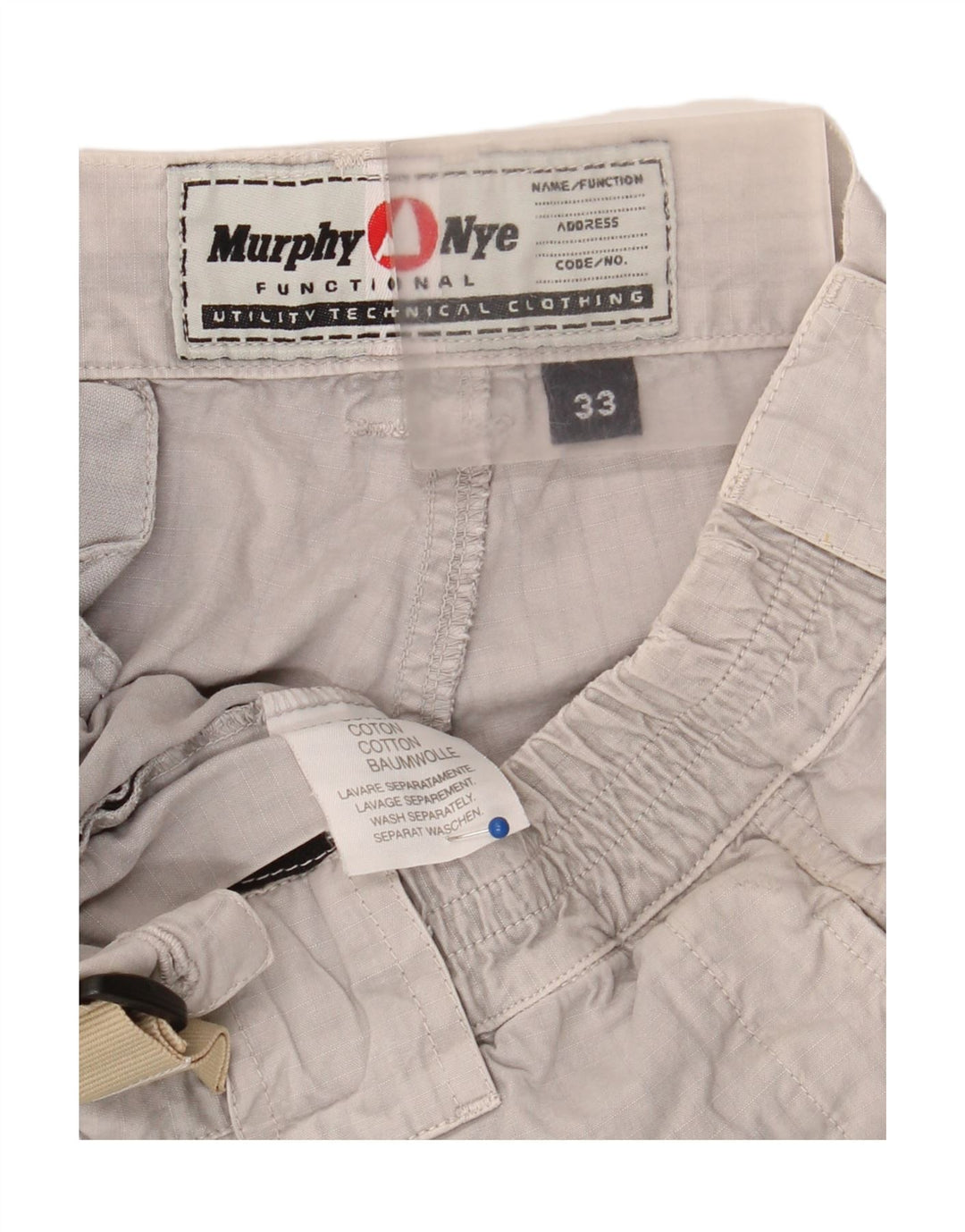 Murphy & Nye Joggeri pentru bărbați Pantaloni cargo W33 L32 bumbac gri