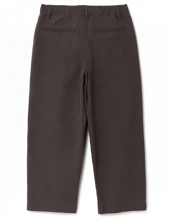 Pantaloni tăiați pentru femei cu talie înaltă Zara Mici L26 L25 Gri cu dungi