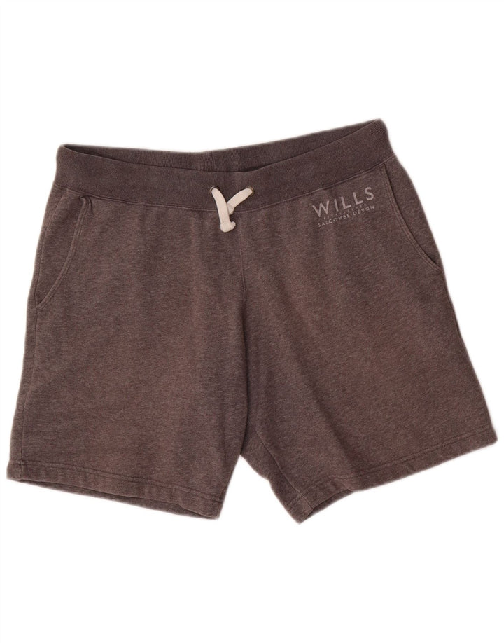 Pantaloni scurți sport grafic Jack Wills pentru bărbați, bumbac gri mediu