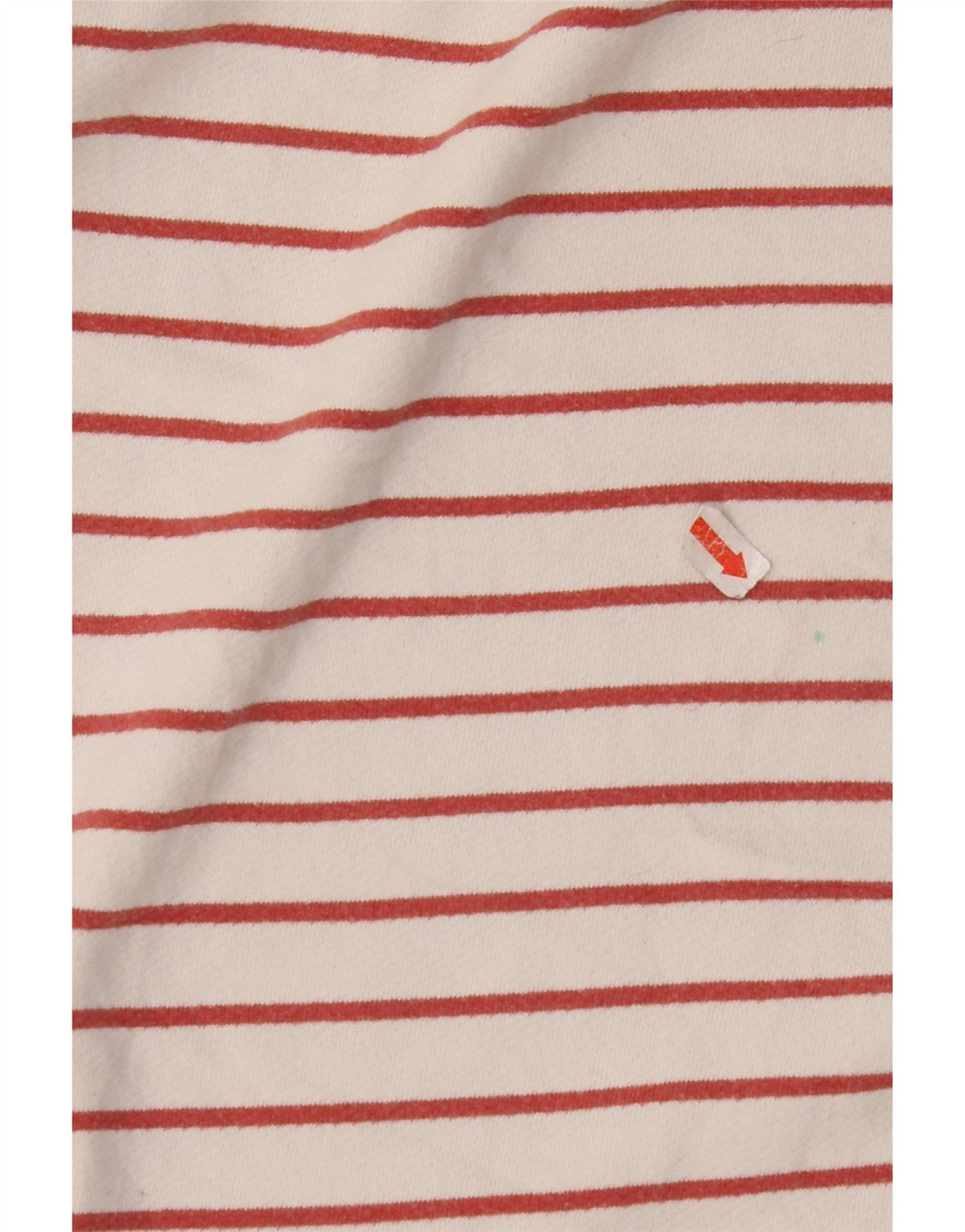 FAT FACE Top pentru femei cu mânecă lungă UK 8 mic bumbac cu dungi alb