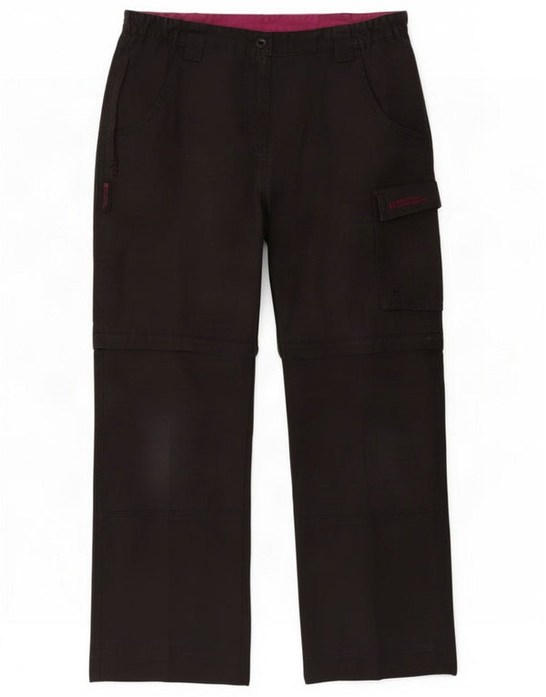Mountain Warehouse Womens Cargo Trousers UK 12 Medium W30 L27 Black