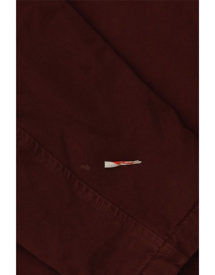 Bomber pentru bărbați Zara UK 40 mare bumbac burgundă