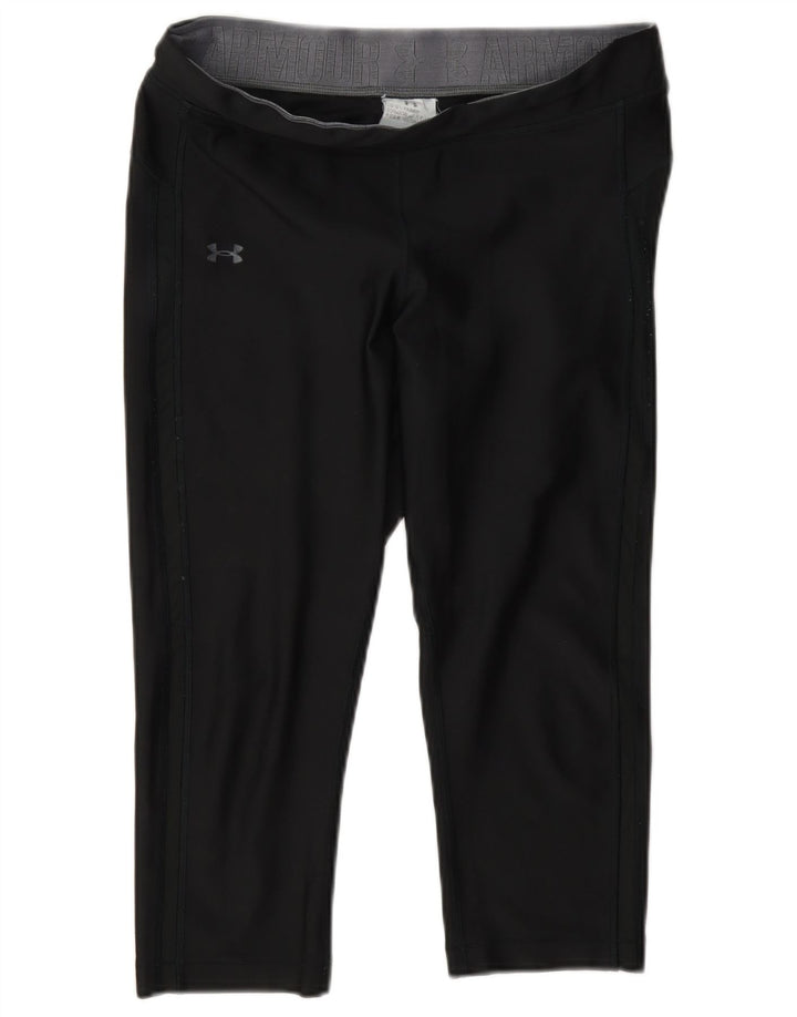 Leggings Capri Under Armour pentru femei UK 16 Poliester negru mare