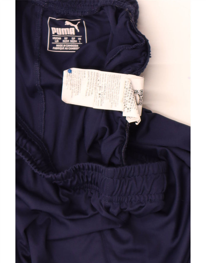 Pantaloni scurți sport Puma pentru bărbați, mari, albastru, poliester