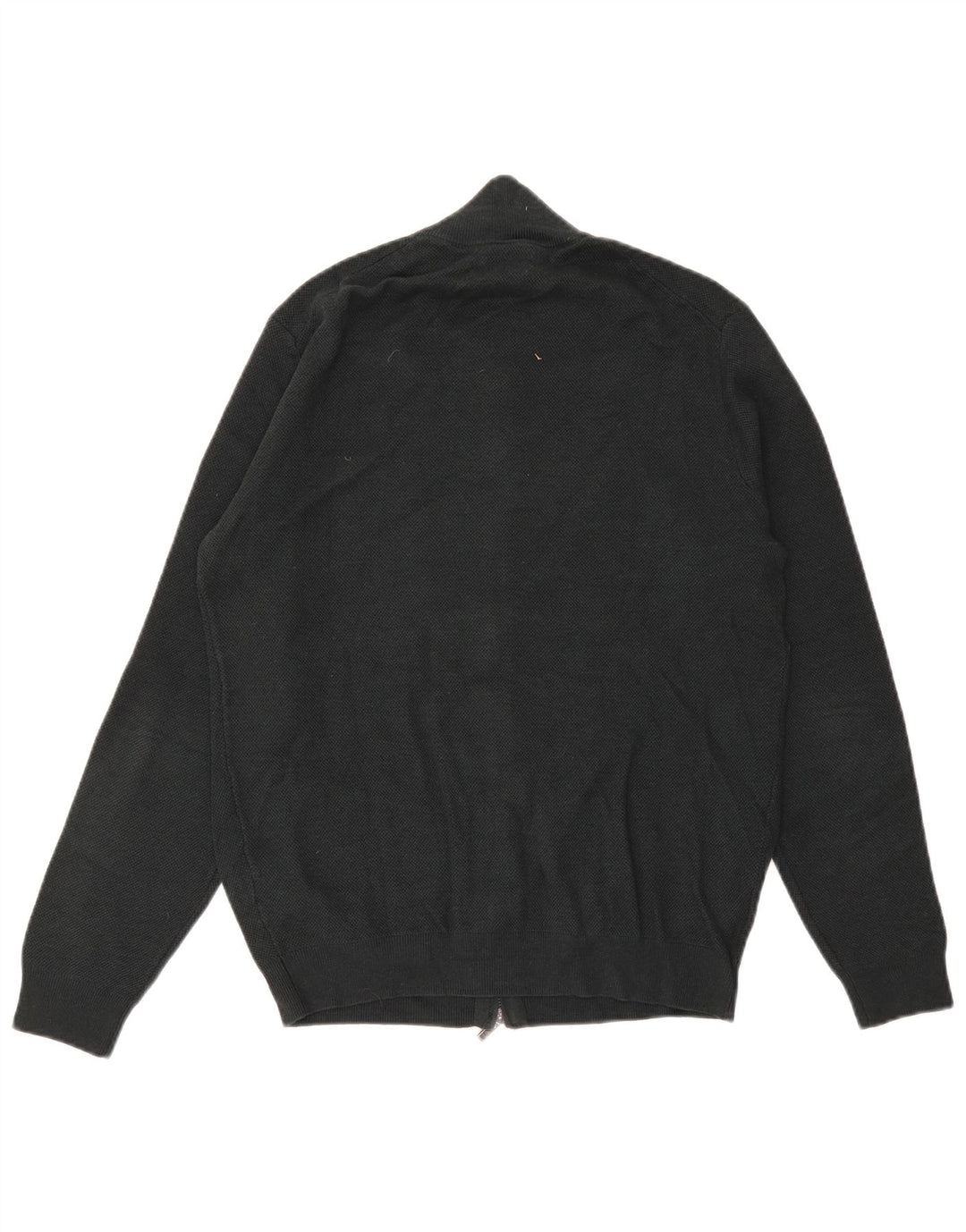 Pulover cardigan Massimo Dutti pentru bărbați, bumbac verde mediu
