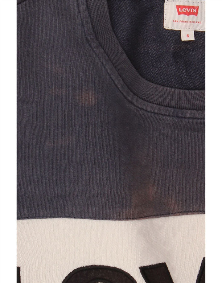 Pulover cu grafică Levi's pentru bărbați, bumbac color bloc verde mic