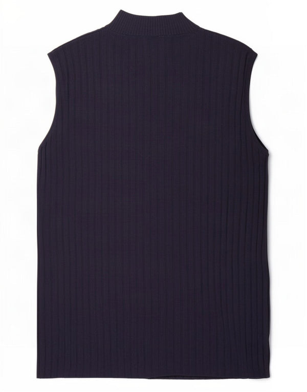 Marks & Spencer Womens Vest Tank Top UK 10 Small Bleumarin Viscoza