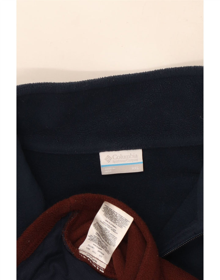 Jachetă fleece Columbia pentru bărbați UK 44 2XL Maroon Colorblock Poliester