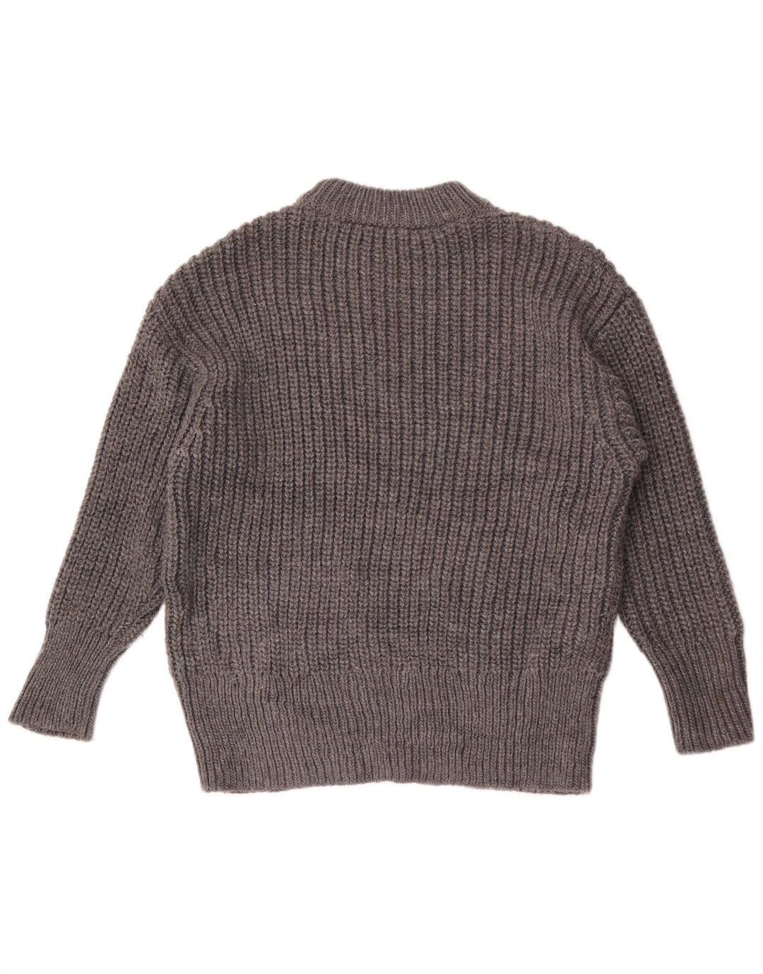 Pulover supradimensionat pentru femei Zara, cu gât de barcă, UK 10, poliester, gri mic