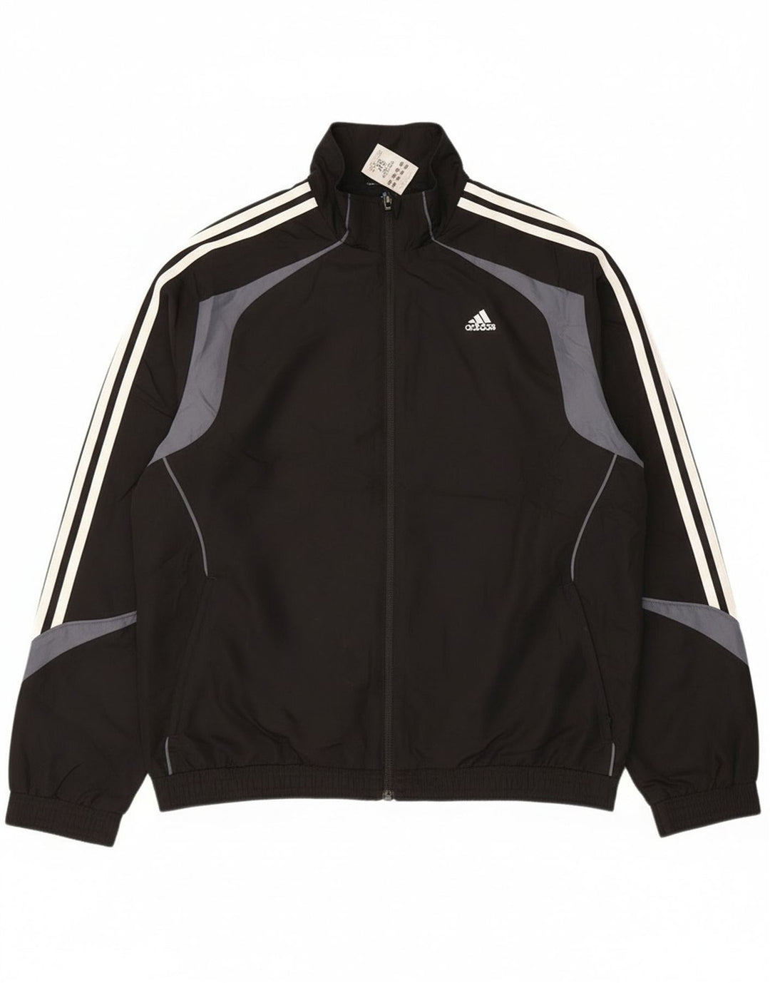 Jachetă de trening Adidas pentru bărbați Marea Britanie 42/44 Poliester mare negru color bloc