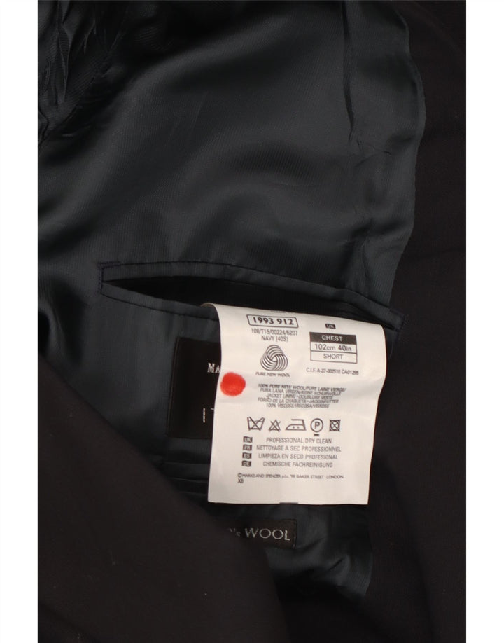 Jachetă pentru bărbați Marks & Spencer cu două piepturi, UK 40, bleumarin mediu