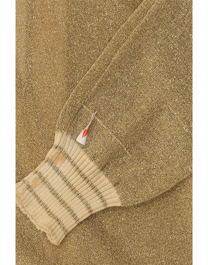 Pulover cardigan pentru femei La Perla UK 12 Medium Gold Flecked