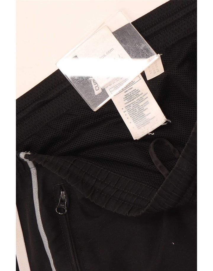 Pantaloni de trening Adidas pentru bărbați, poliester mediu, negru