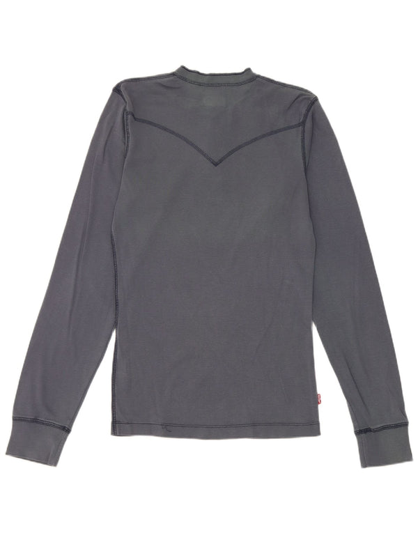 Bluză pentru bărbați Levi's cu mânecă lungă, mediu, bleumarin, bumbac