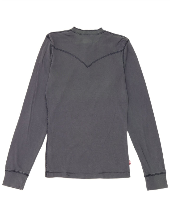 Bluză pentru bărbați Levi's cu mânecă lungă, mediu, bleumarin, bumbac