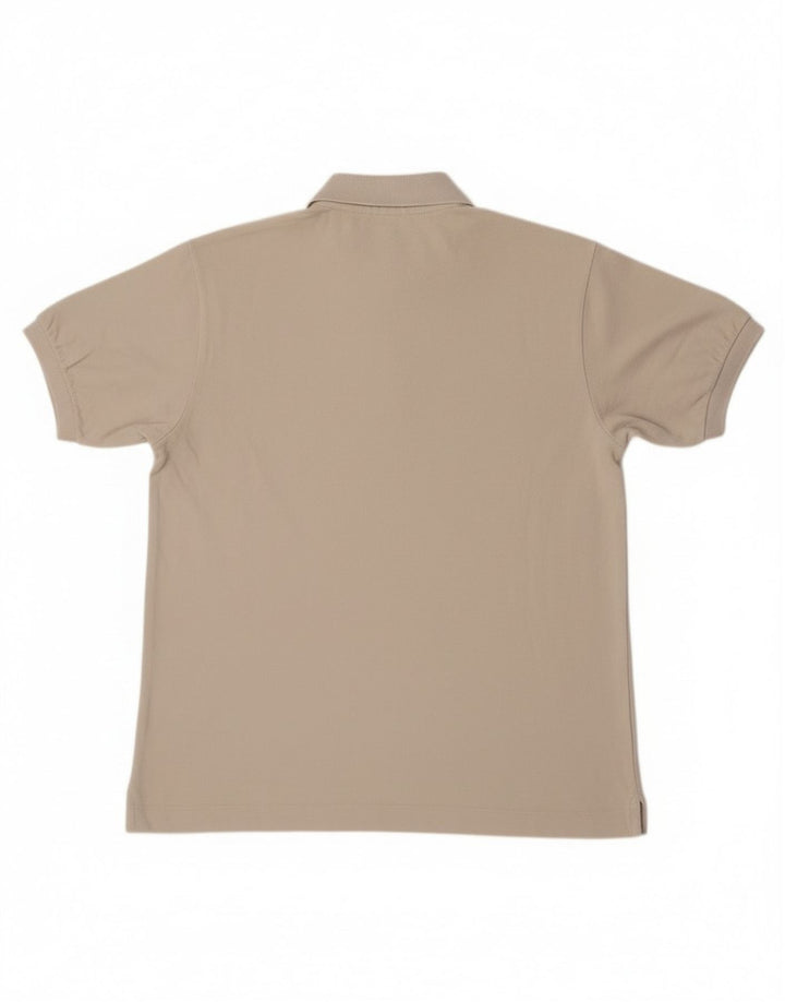 Tricou polo Lacoste pentru bărbați, mărimea 4, bumbac alb, mediu