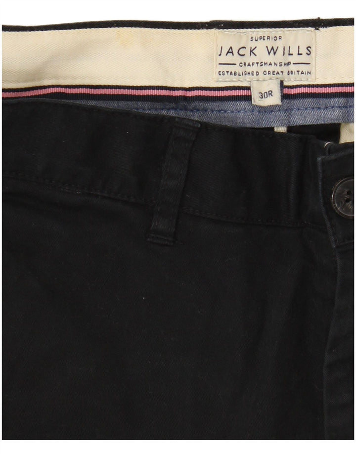 Pantaloni scurți chino Jack Wills pentru bărbați W30, bumbac mediu negru