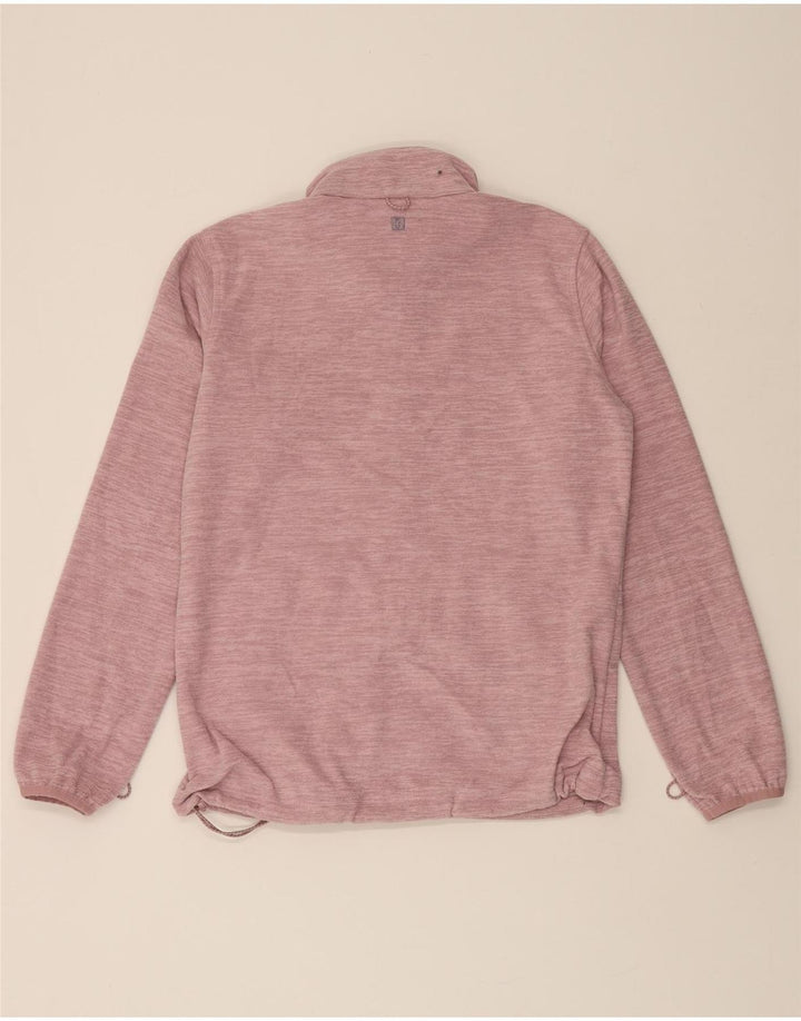 MOUNTAIN WAREHOUSE Womens Fleece Jacket UK 12 Medium Pink Flecked Vintage Mountain Warehouse and Second-Hand Mountain Warehouse from Messina Hembry 