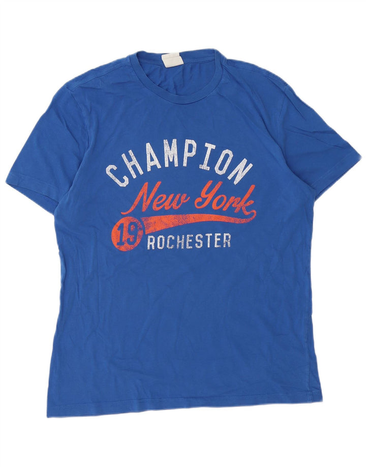 Tricou grafic pentru bărbați CHAMPION Top mare albastru