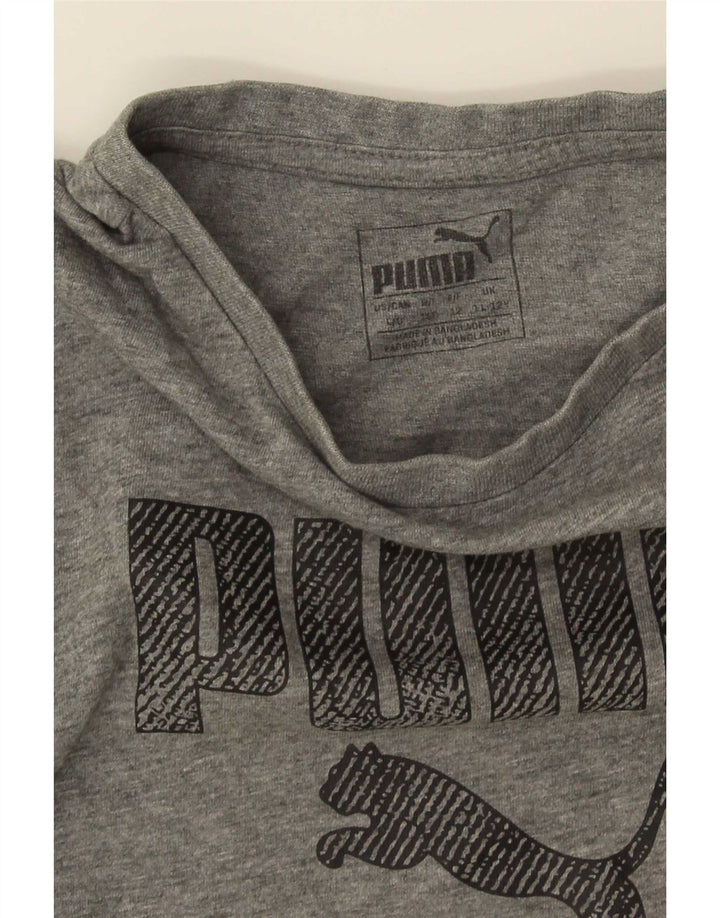 Tricou grafic Puma pentru băieți Top 11-12 ani gri