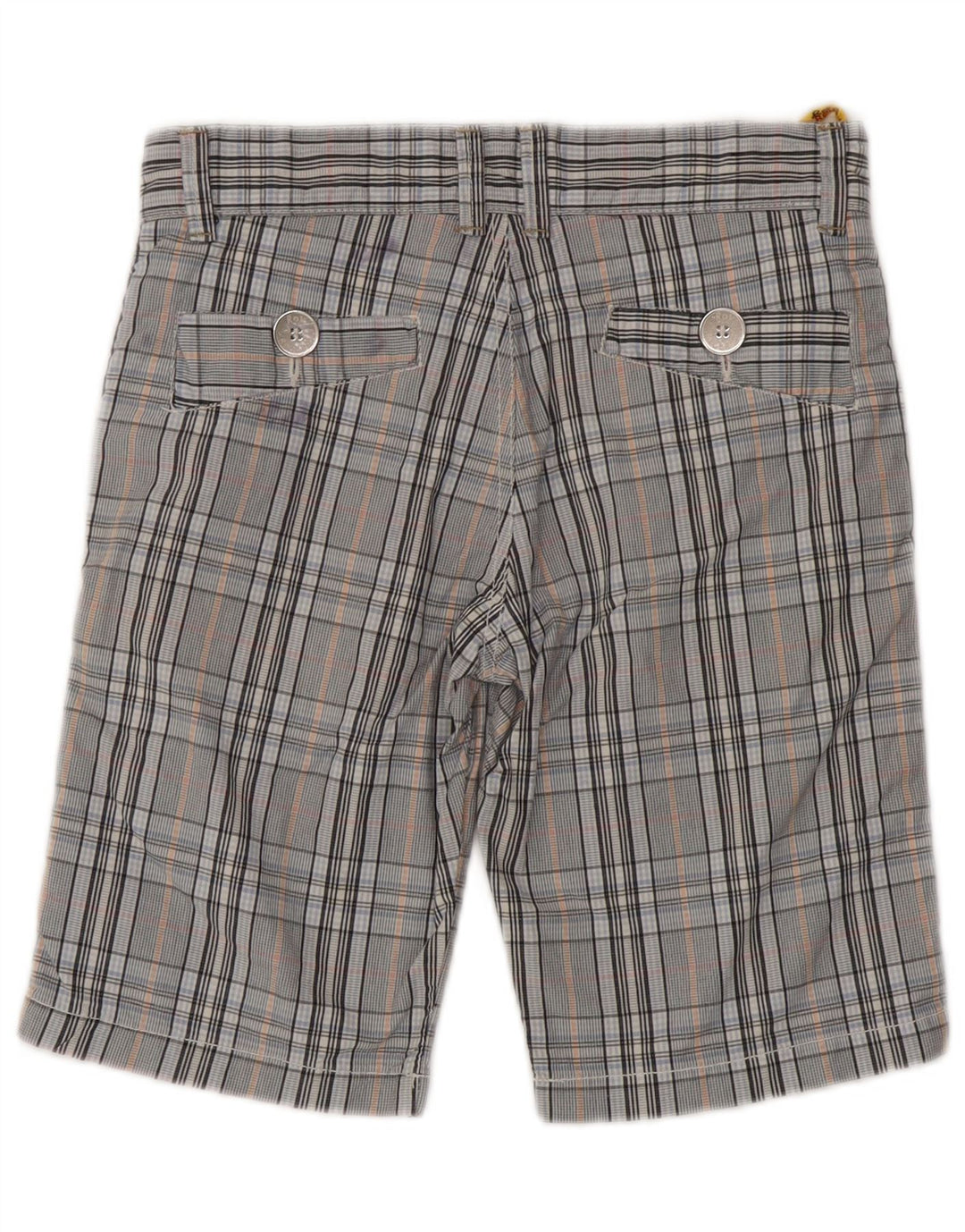ROY ROGERS Pantaloni Chino Băieți 11-12 Ani W26 Blue Check Bumbac