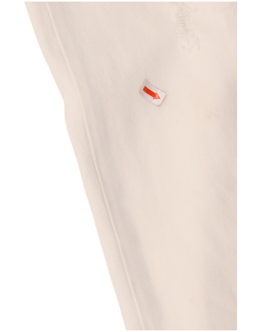 TOMMY HILFIGER Blugi drepți distressed pentru femei W29 L28 Bumbac alb