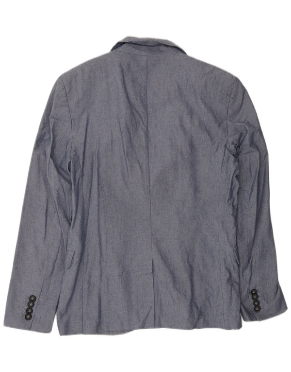 Blazer Jack Wills pentru bărbați, cu 2 nasturi, UK 38, bumbac albastru mediu