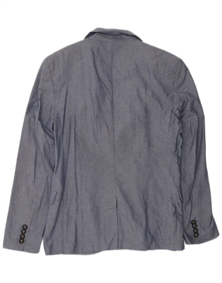 Blazer Jack Wills pentru bărbați, cu 2 nasturi, UK 38, bumbac albastru mediu