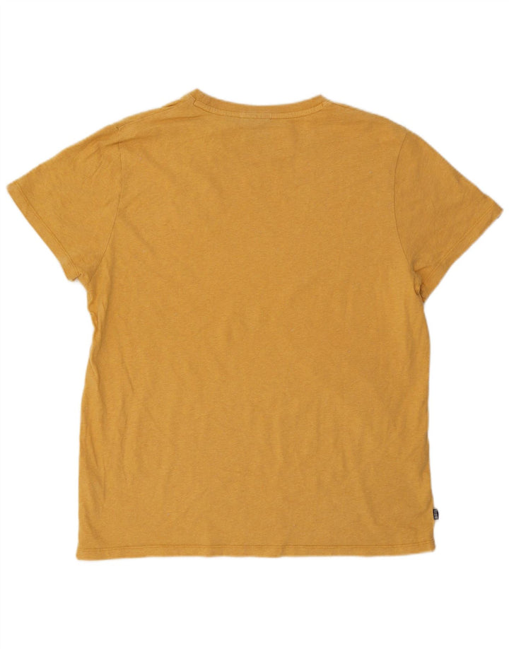 Tricou Superdry Bărbați Top 3XL Bumbac Galben
