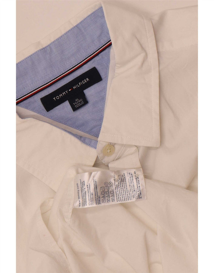 Cămașă pentru bărbați Tommy Hilfiger XL, bumbac alb