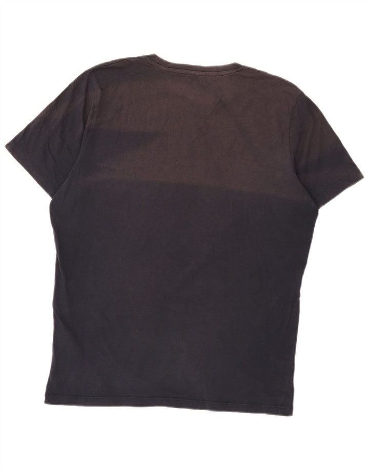 Tricou cu grafic Jack & Jones pentru bărbați Top mediu din bumbac bleumarin
