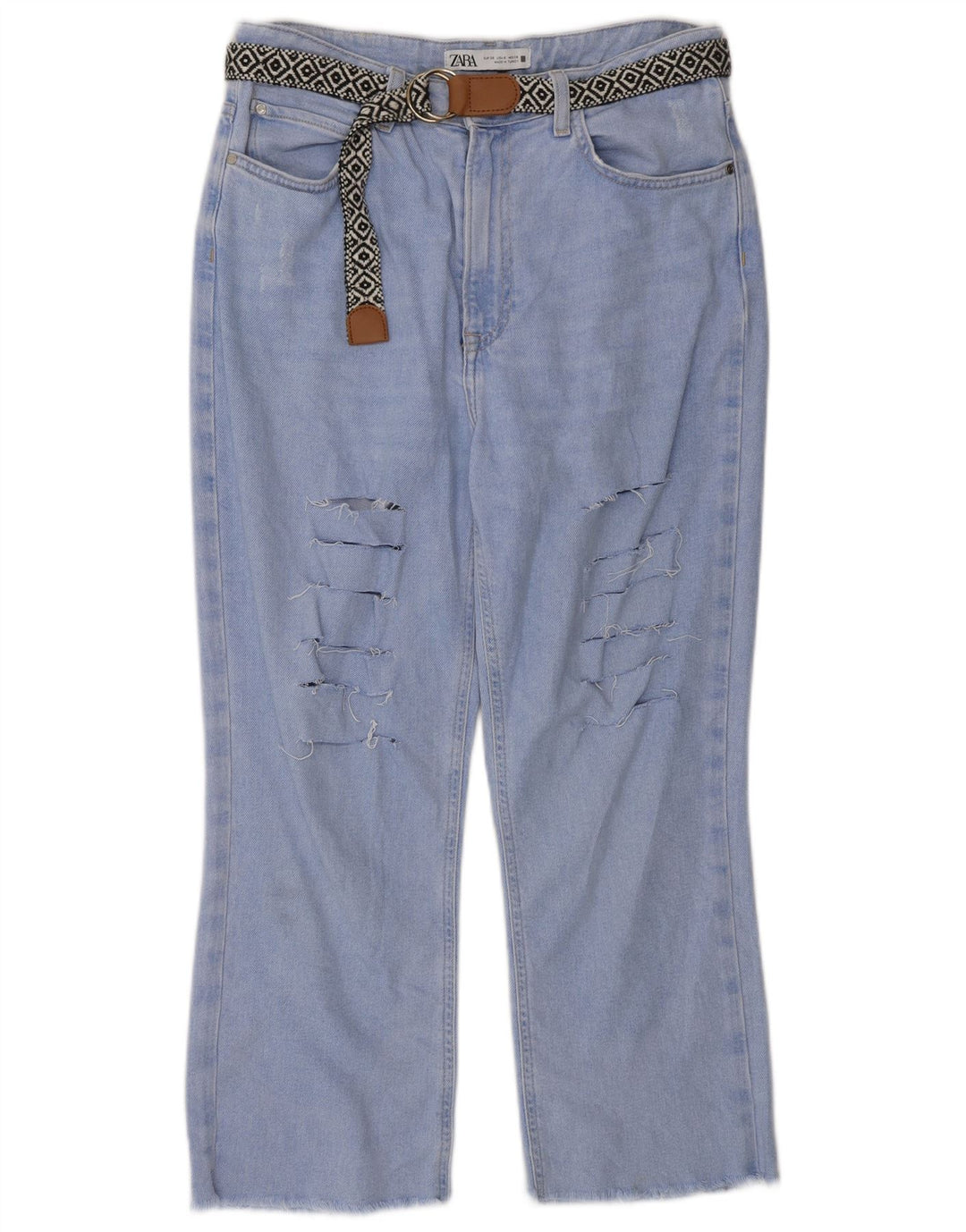 Blugi tăiați pentru damă Zara EU 38 Mici L28 L24 Bumbac albastru