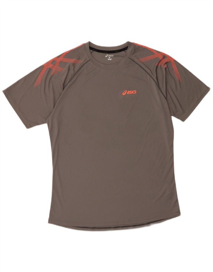 Asics Bărbați Tricou Top XL Gri Poliester Geometric