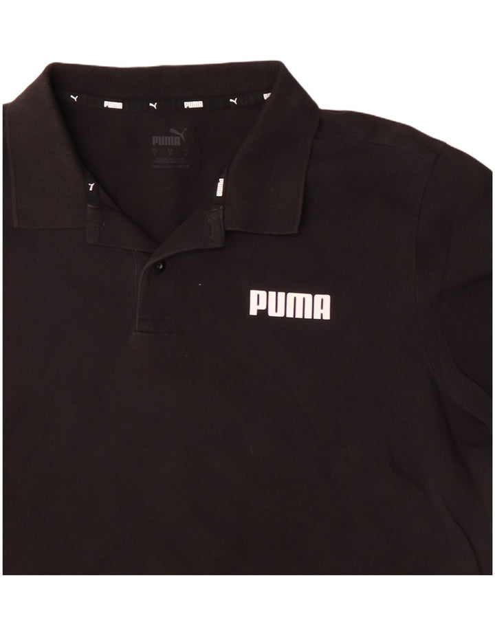Tricou polo PUMA pentru bărbați, mare, negru, bumbac