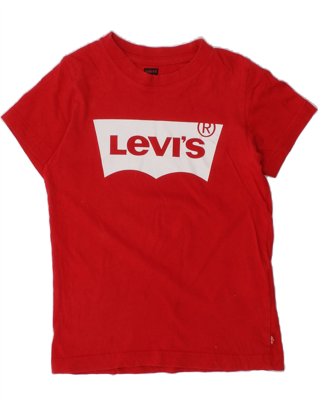 LEVI'S Boys Graphic T-Shirt Top 7-8 Years Red Cotton Vintage Levi's and Second-Hand Levi's from Messina Hembry 